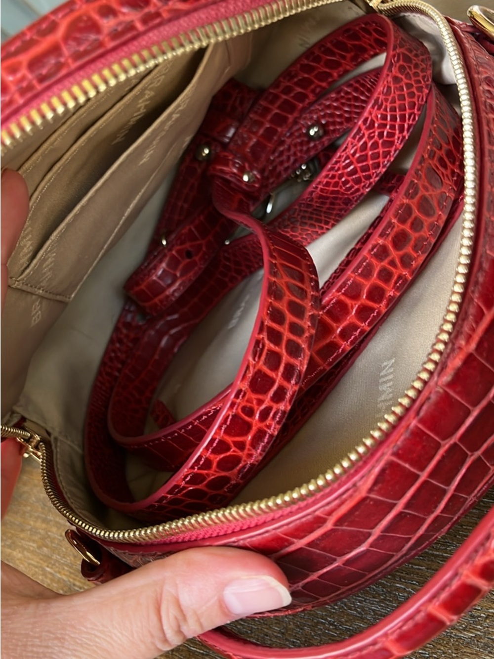 Brahmin Red Canteen Bag - Picture 4 of 4